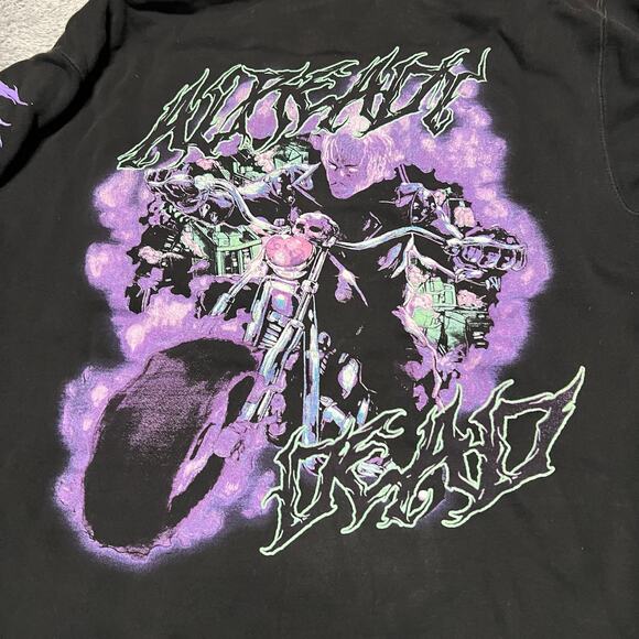 Juice WRLD 999 Club Already Dead Hoodie Sweatshirt Black Purple Mens Large - Picture 2 of 9